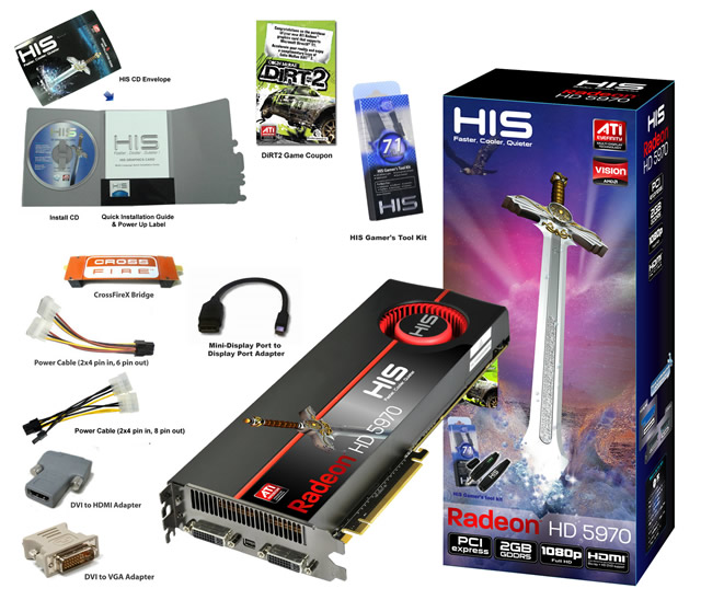 HIS HD 5970 2GB GDDR5 PCIe
